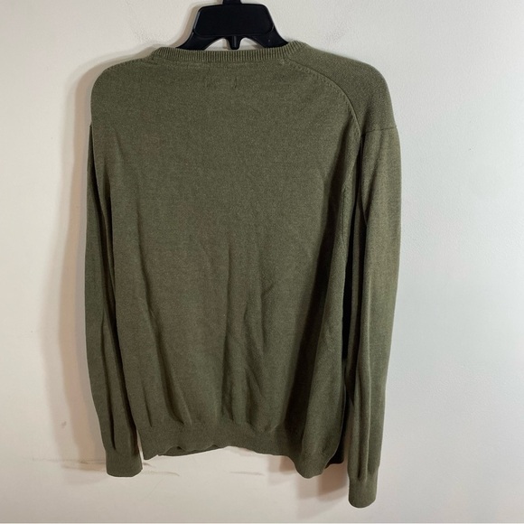Basic Editions V-neck Green Sweater XL Men’s - Picture 4 of 4